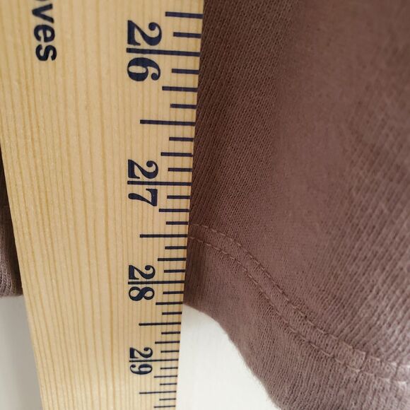 Fresh Produce Sunset Sweatshirt Medium Brown French Terry Casual Atheisure Relax - Picture 9 of 12